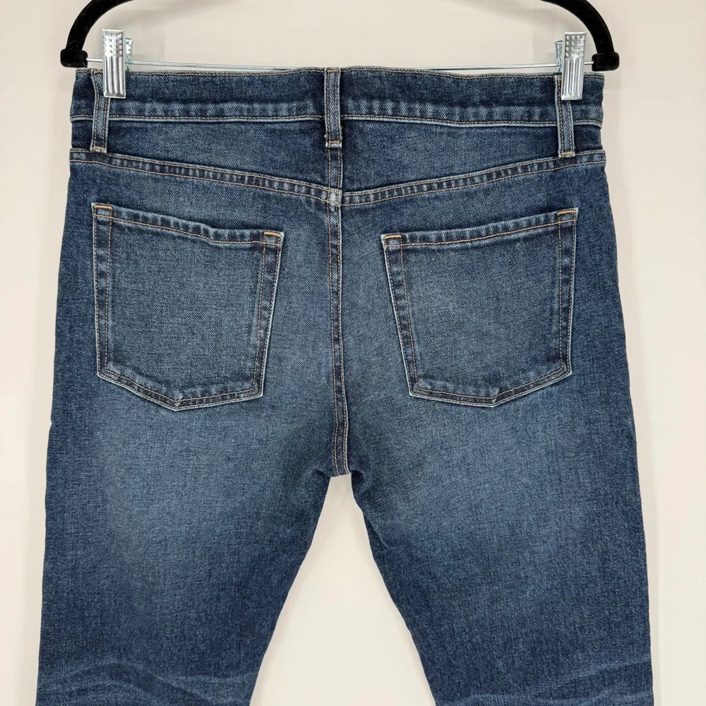 TWIN DRAGON DENIM SLIM STRAIGHT JEANS DARK WASH 32X32 MEN'S JEANS